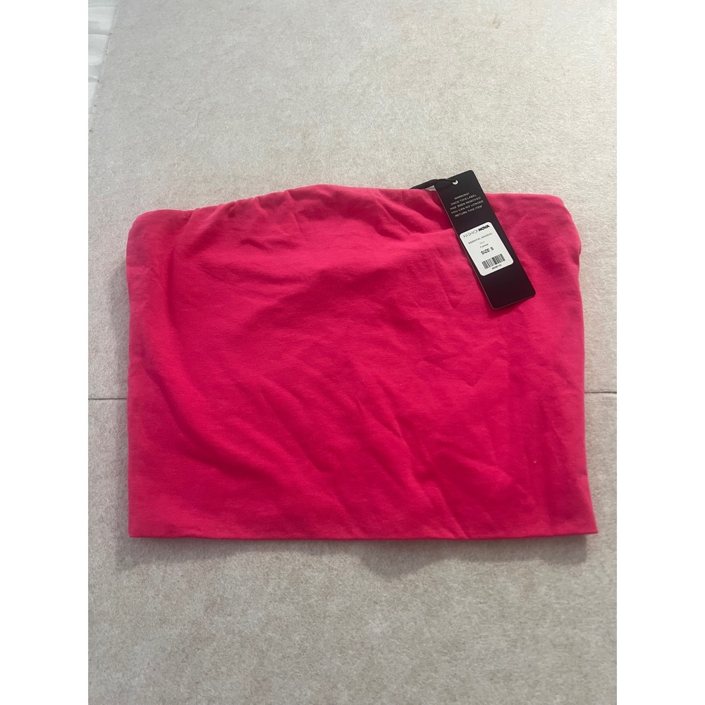 Fashion Nova Women Hot Pink Essential Strapless Tube Top Size Small NWT - Picture 5 of 5